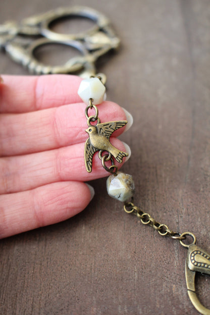 Swallow In Flight Scissor Chain