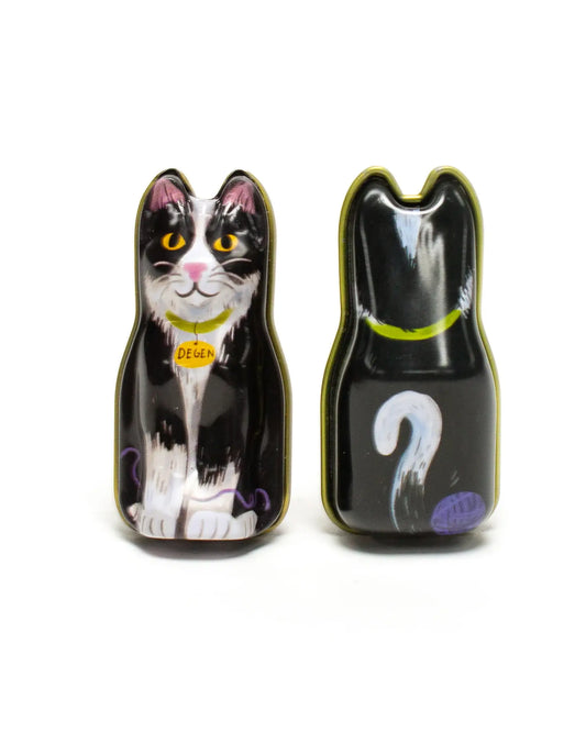 Degen Black Cat Tin - Barber Cord