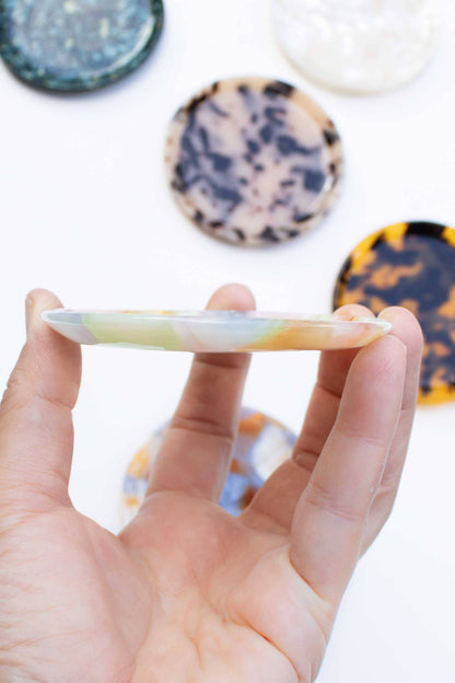 Cellulose Acetate Round Trinket Tray