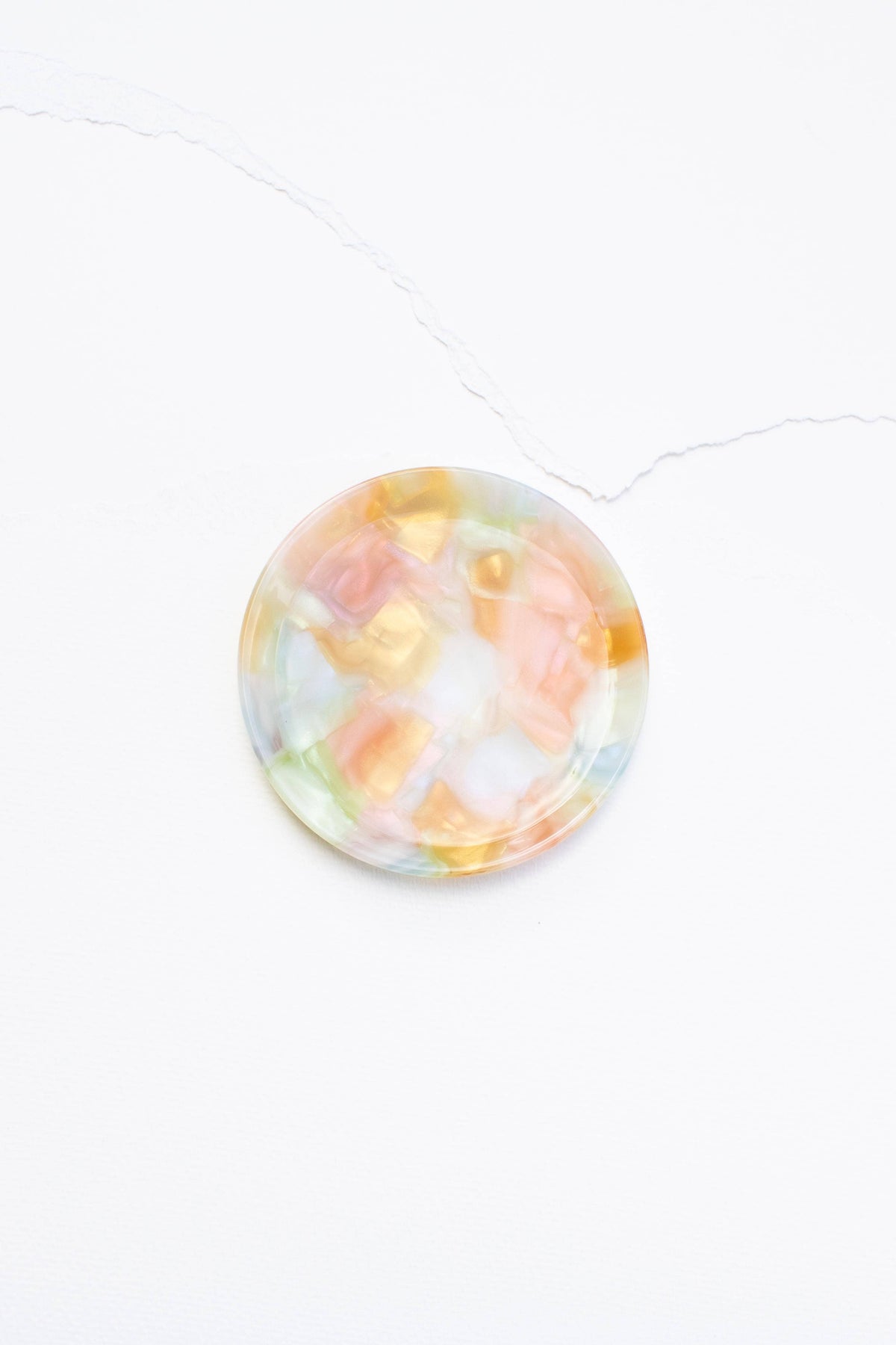 Cellulose Acetate Round Trinket Tray
