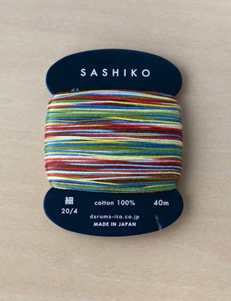 Sashiko Thread Card - Multi-Color - Thin