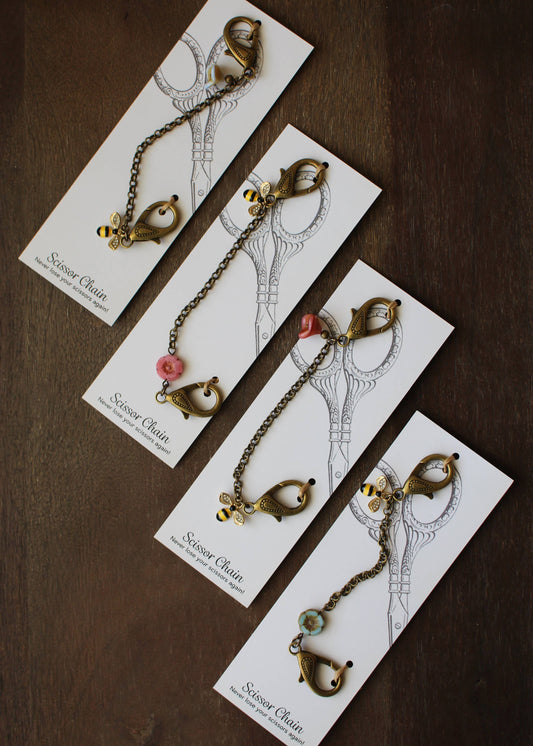 Bee and Bloom Scissor Chain