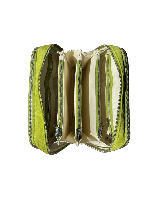 Green Suede Needle Case