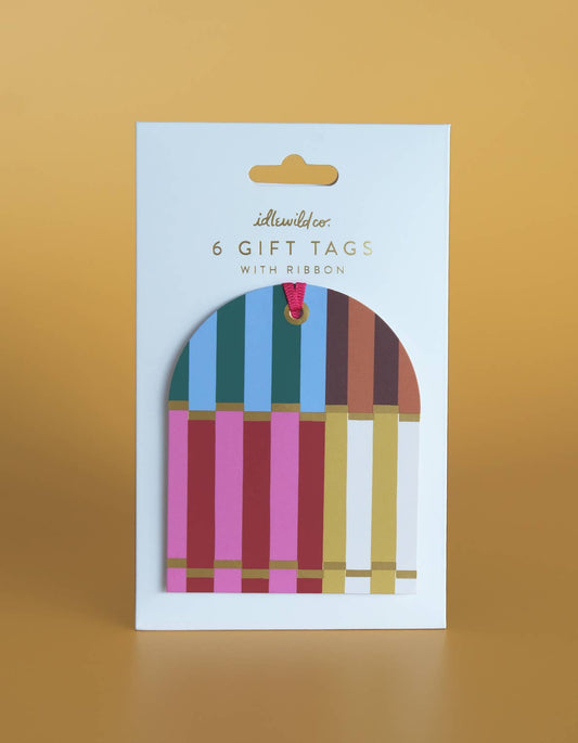 Die-Cut Gift Tags | Cabana Stripe