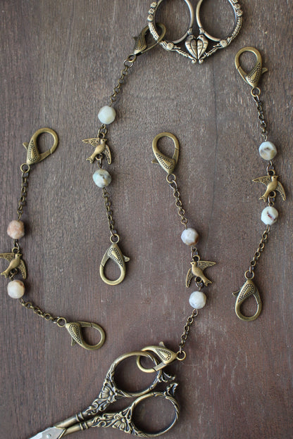 Swallow In Flight Scissor Chain
