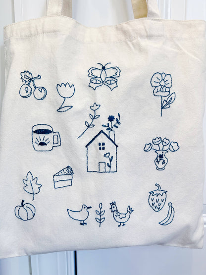 Farm House Stick and Stitch embroidery patterns