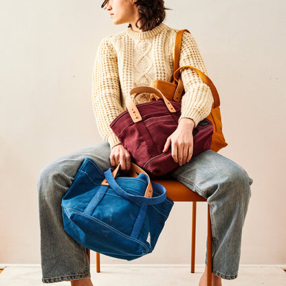 Lunch Tote | Indigo-- Immodest Cotton
