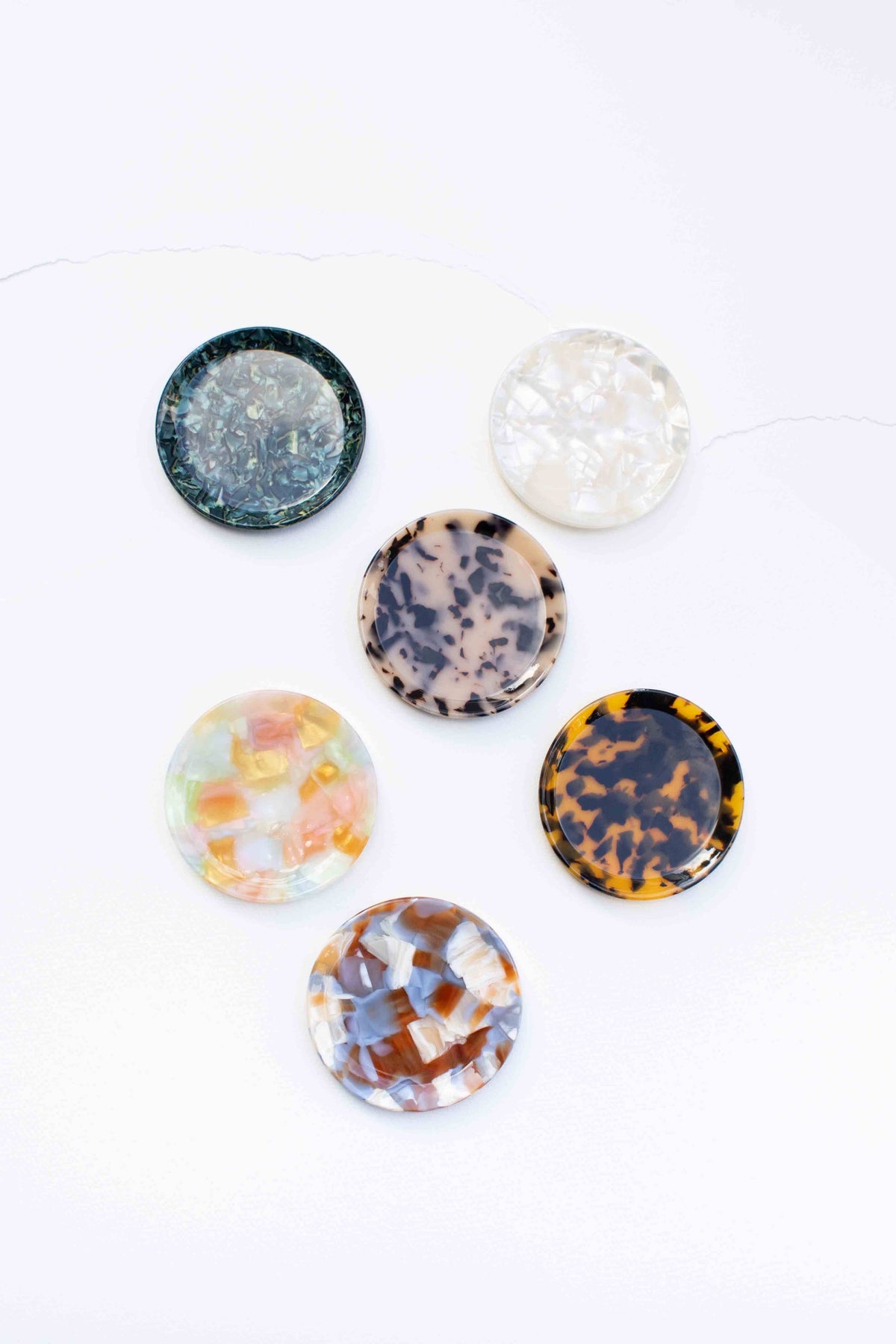Cellulose Acetate Round Trinket Tray