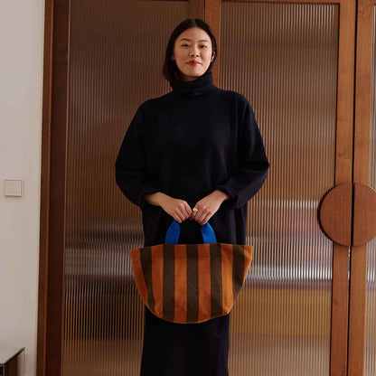 BAG TINA BIG STRIPES NIGHT / PEACAN