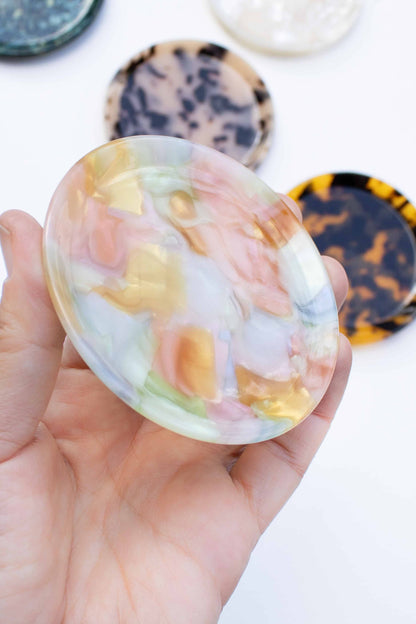 Cellulose Acetate Round Trinket Tray