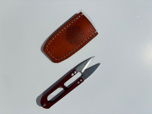 Japanese Thread Snips w/ K&G Leather sheath