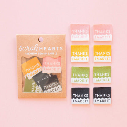 Thanks I Made It Multipack Woven Sewing Labels