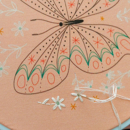 butterfly embroidery kit