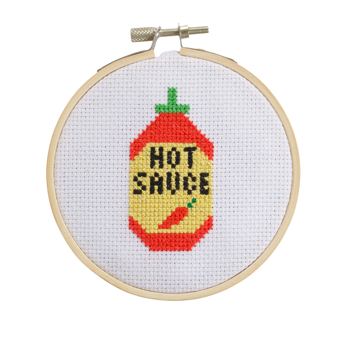 🌶 Hot Sauce Mini Cross Stitch Kit