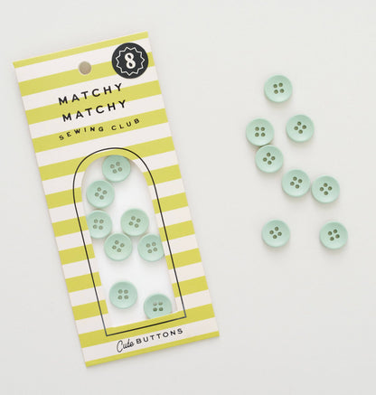 Sage Mini Retro Buttons