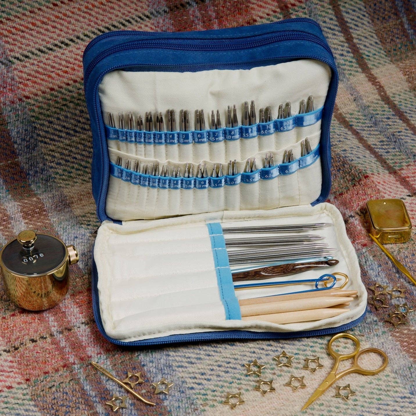 Suede Needle Case