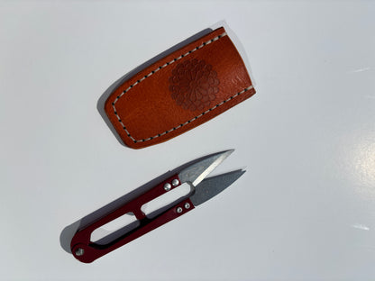 Japanese Thread Snips w/ K&G Leather sheath