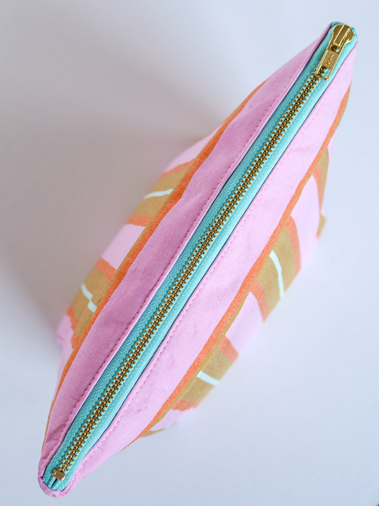 Sunrise Stripe Cosmetic Bag