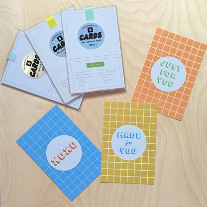 Cards with Care Instructions for Knit & Sewn Gifts