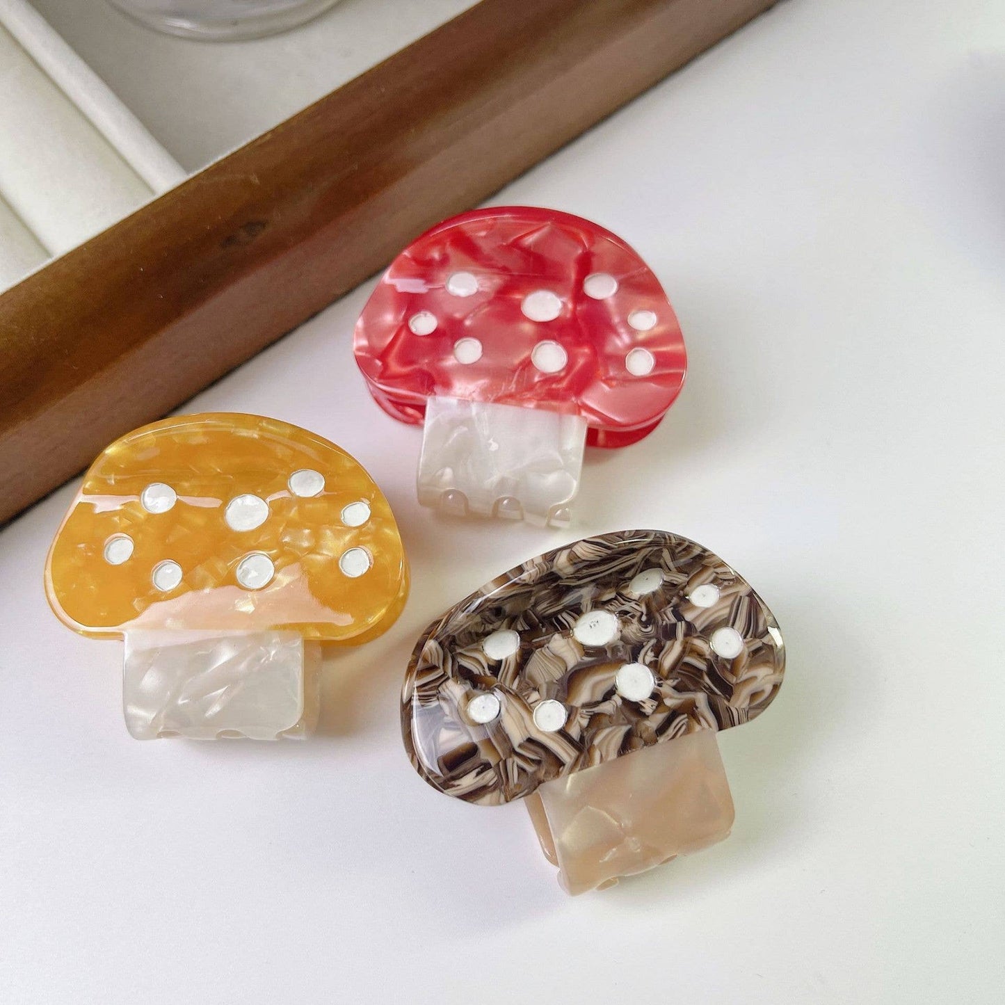 Cute Mushroom Claw Clip - Alice | Eco-Friendly
