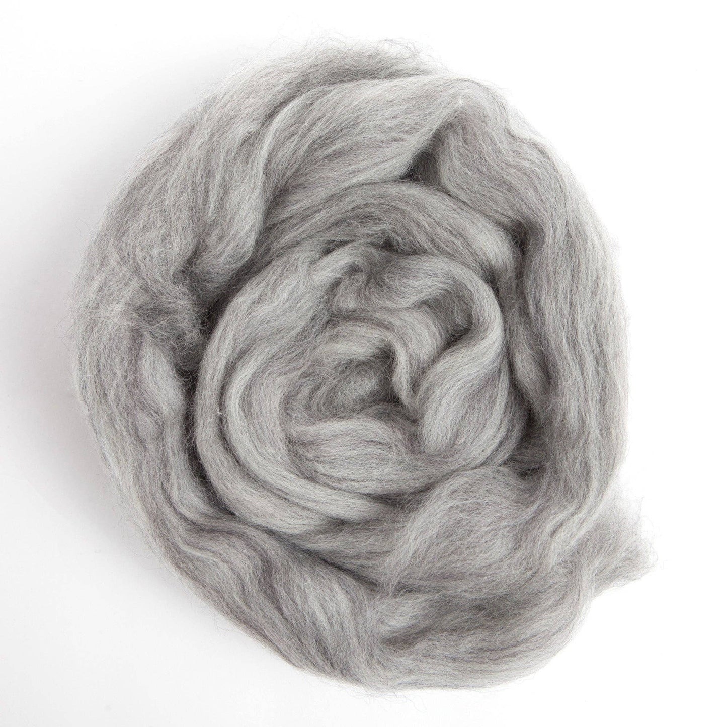 Grey Heather Merino Roving - 1 ounce