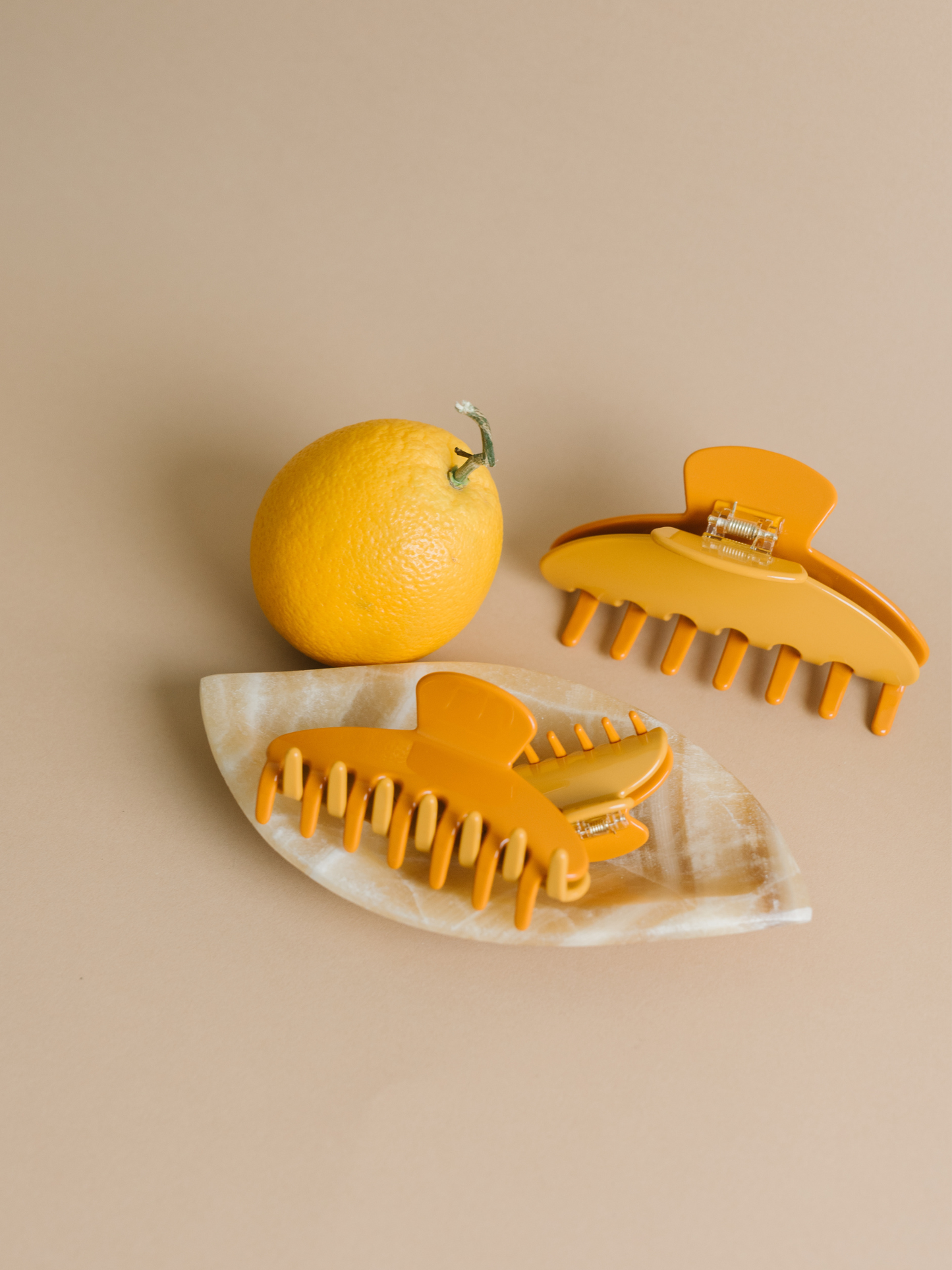 Hair Claw Clip | Citrus | 2" Small | Two Tone Orange