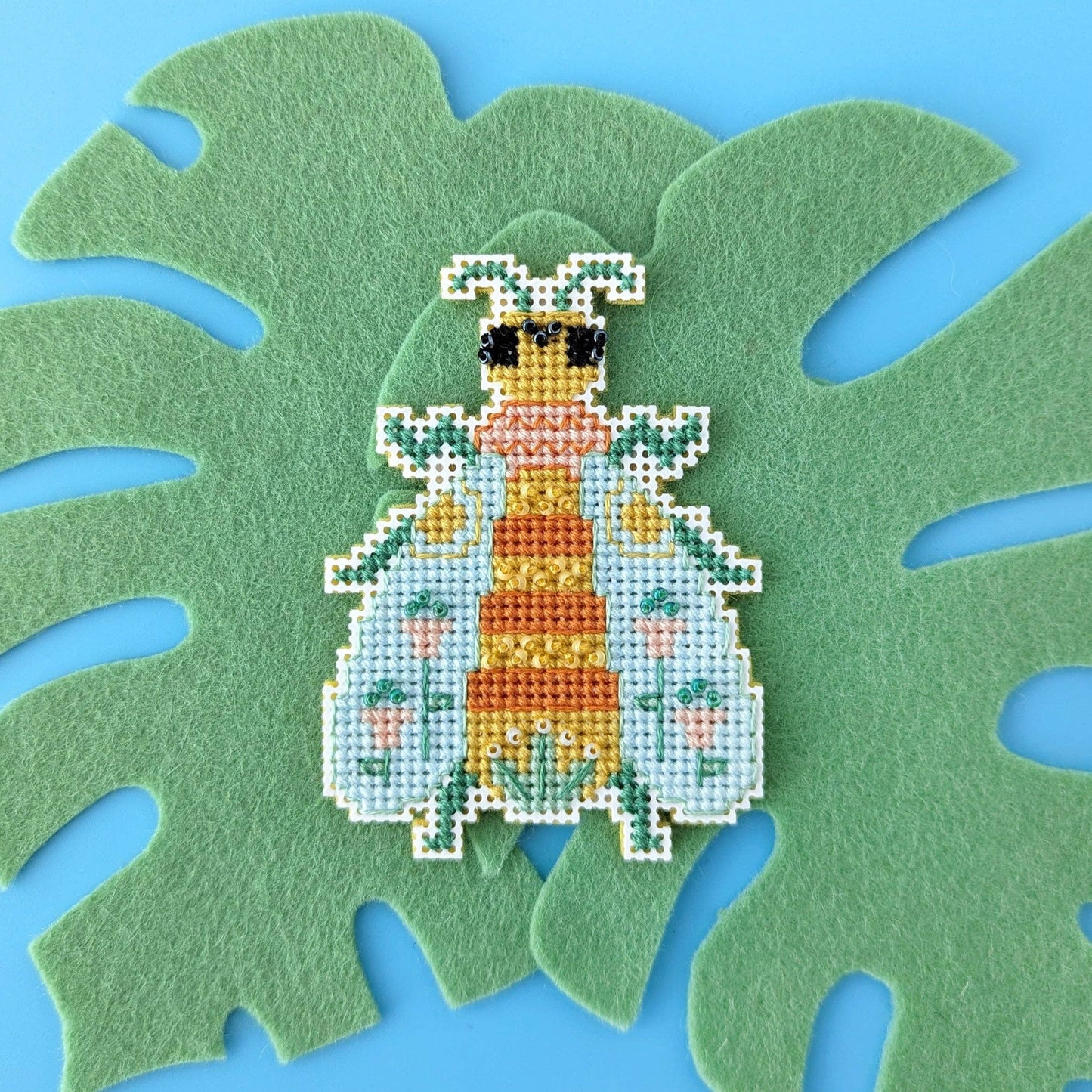 Blooming Bugs Cross Stitch Kit