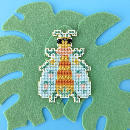 Blooming Bugs Cross Stitch Kit