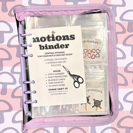 The Notions Binder - Deluxe Knitting and Crochet Organizer