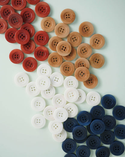 1" Corozo Nut Buttons - Set of 4 - Matchy Matchy Sewing Club