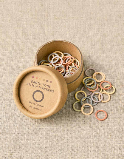 Earth Tone Ring Stitch Markers - Cocoknits