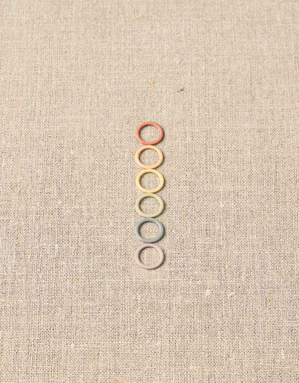 Earth Tone Ring Stitch Markers - Cocoknits