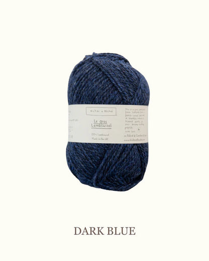 Le Gros Lambswool - Biches & Bûches – Dandelion Fiber Company Le Gros Lambswool - Biches & Bûches – Dandelion Fiber Company