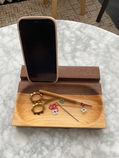 Dandelion Wood Tablet/Phone Stand - Magnetized