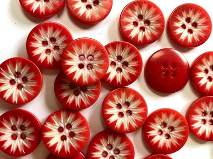 Corozo with Flower Button - 18mm