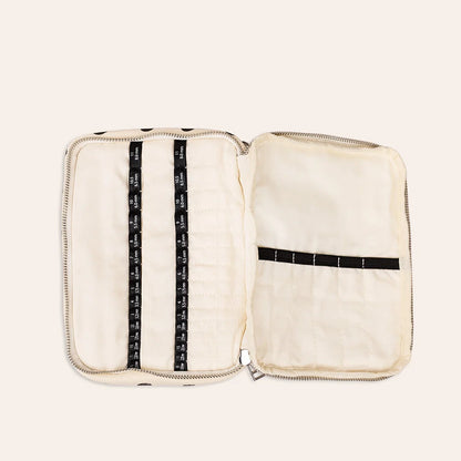 Polka Dot Canvas Needle Case