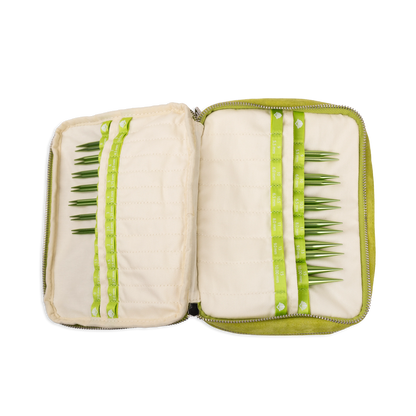 Green Suede Needle Case