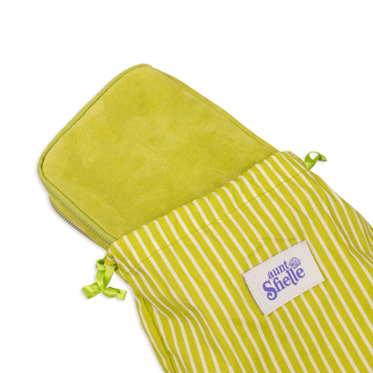 Green Suede Needle Case