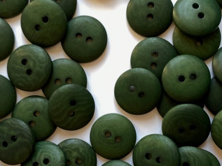Matte Corozo Button - 15mm