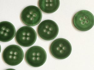 Matte River Shell Button  - 15mm