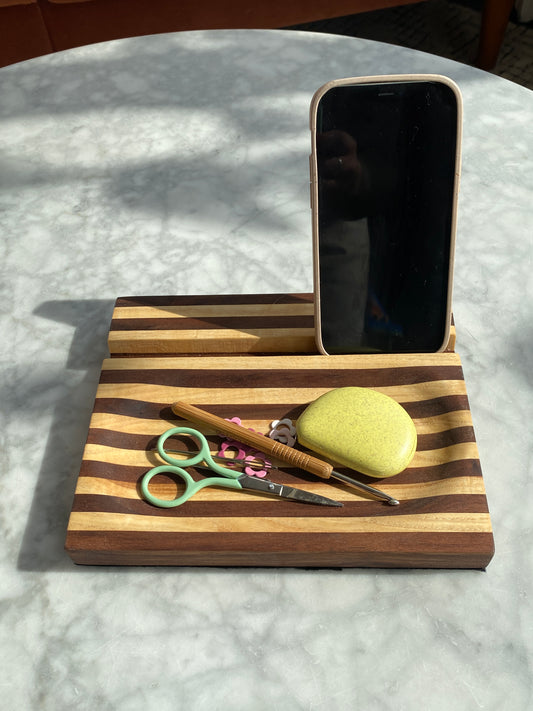 Dandelion Wood Tablet/Phone Stand - Magnetized