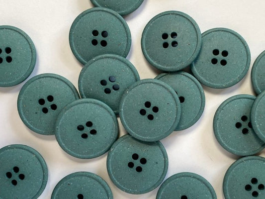 Recycled Simple Polyester Buttons - 20mm