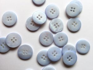 Matte River Shell Button  - 15mm