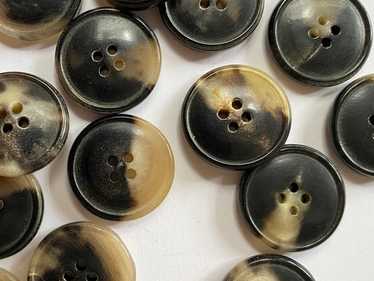 Natural Horn Buttons - 20mm