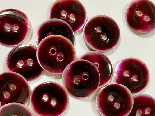 Resin & Shell Button - 18mm