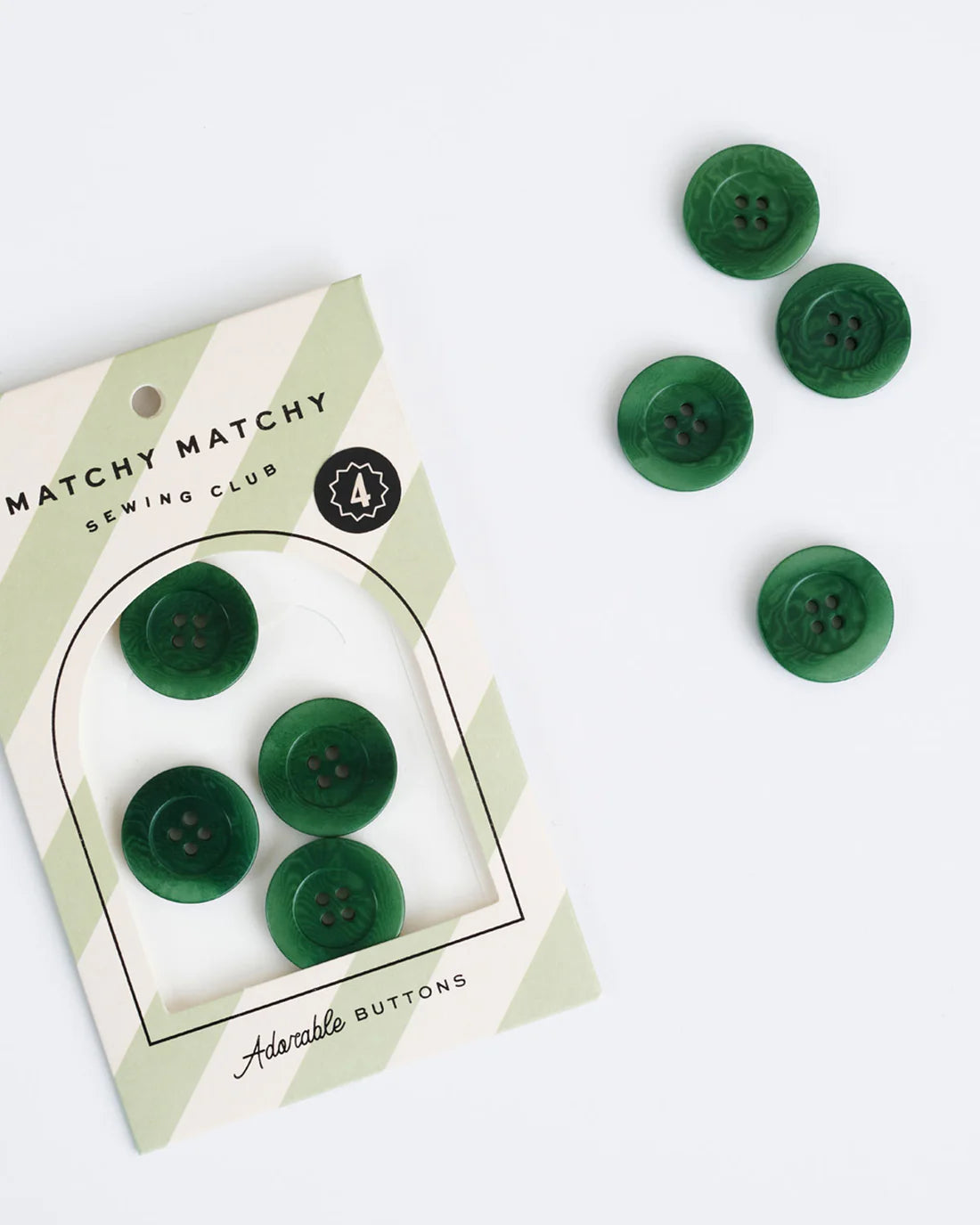 1" Corozo Nut Buttons - Set of 4 - Matchy Matchy Sewing Club