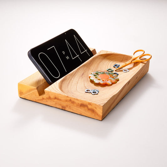 Dandelion Wood Tablet/Phone Stand - Magnetized