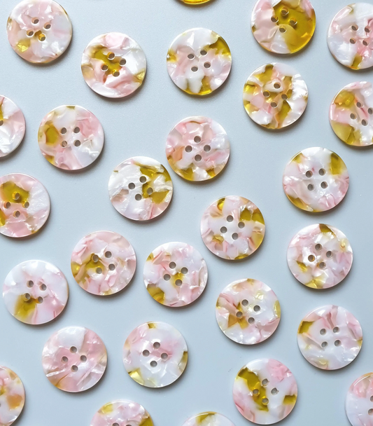 25mm Buttons - set of 6 - Pigeon Wishes