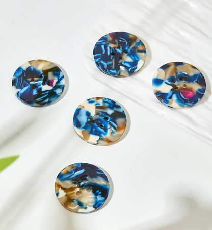 25mm Buttons - set of 6 - Pigeon Wishes