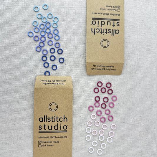 Seamless Stitch Markers - Small (US 0-8) Allstitch Studio